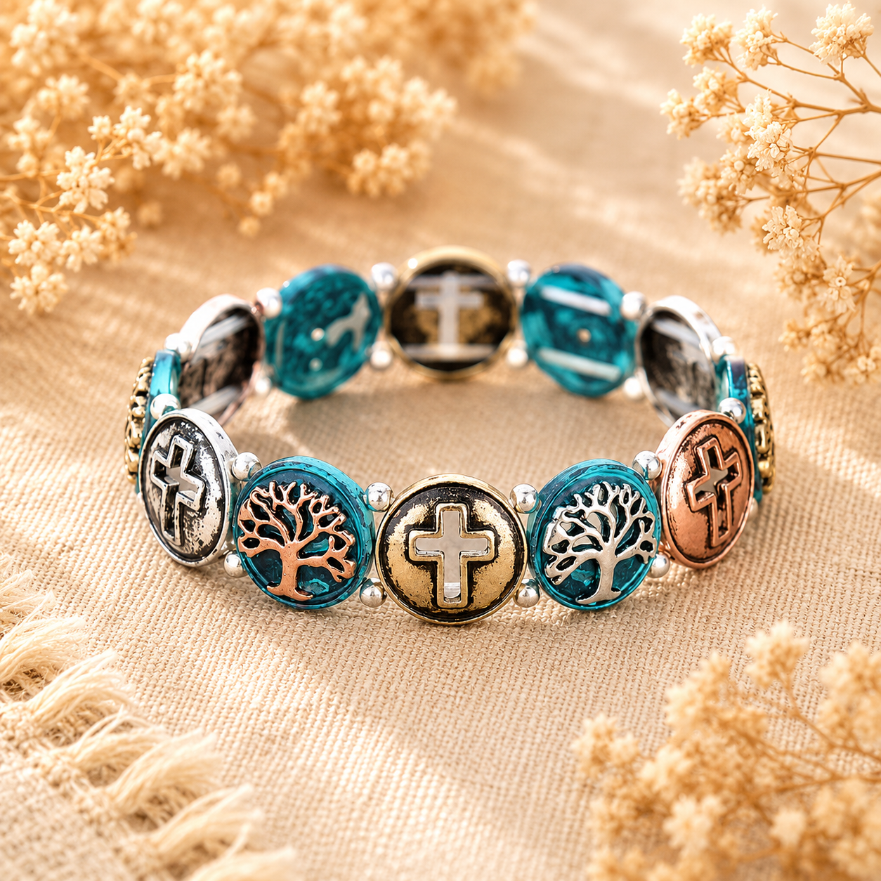 Tree of Life Cross Bracelet | Clucks And Peckers
